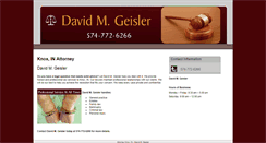 Desktop Screenshot of geislerlawoffice.com